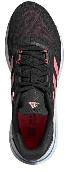 Кроссовки женские Adidas Supernova + Core Black/Acid Red/Turbo - Фото 2 большая