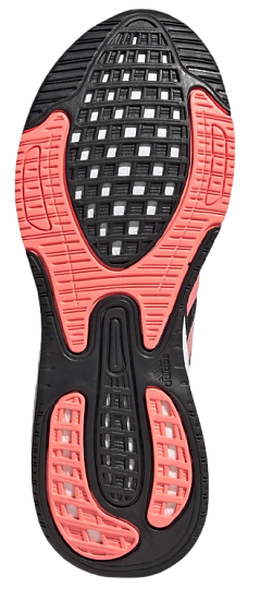 Кроссовки женские Adidas Supernova + Core Black/Acid Red/Turbo - Фото 4 большая