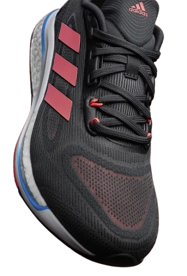 Кроссовки женские Adidas Supernova + Core Black/Acid Red/Turbo - Фото 6 большая