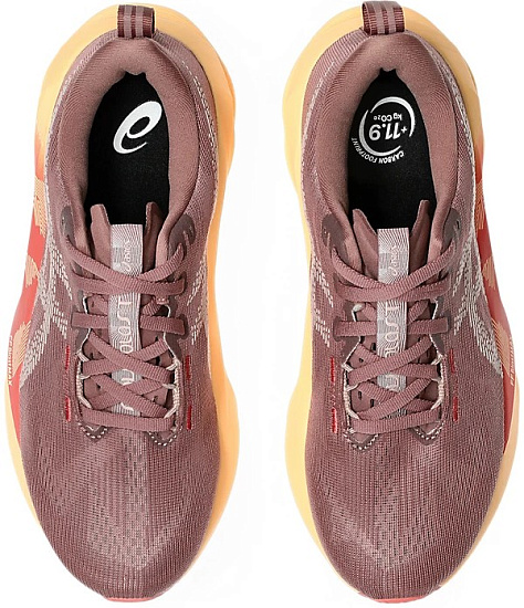 Кроссовки женские ASICS Novablast 5 Rubble Red/Fawn - Фото 4 большая