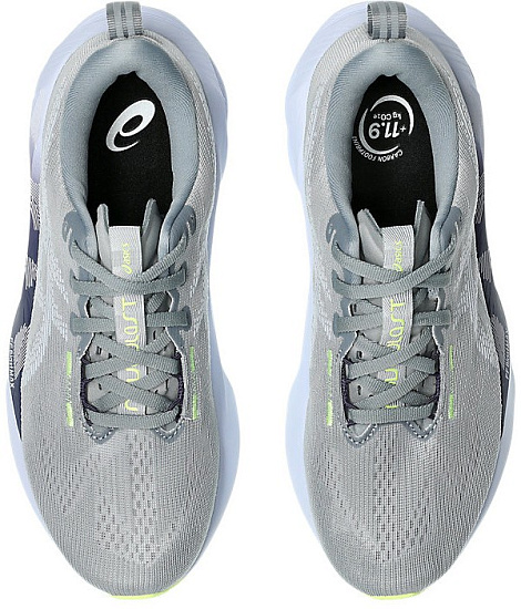 Кроссовки женские ASICS Novablast 5 Gravel/Blue Fade - Фото 4 большая