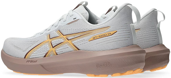 Кроссовки женские ASICS Gt-1000 14 White/Rubble Red - Фото 4 большая