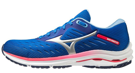 Кроссовки женские Mizuno Wave Rider 24 Син/Гол/Роз - Фото 6 большая