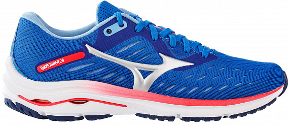 Кроссовки женские Mizuno Wave Rider 24 Син/Гол/Роз - Фото 1 большая