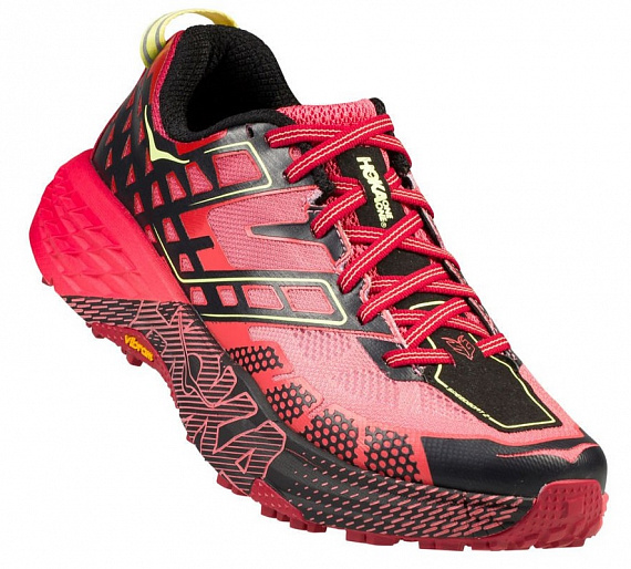 Кроссовки женские Hoka Speedgoat 2 Dubarry/Chili Pepper - Фото 1 большая