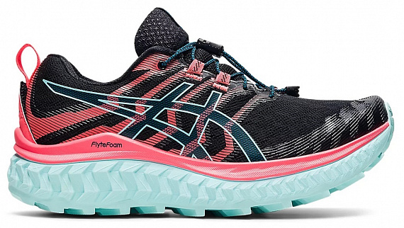 Кроссовки женские ASICS Trabuco Max Black/Blazing Coral - Фото 1 большая