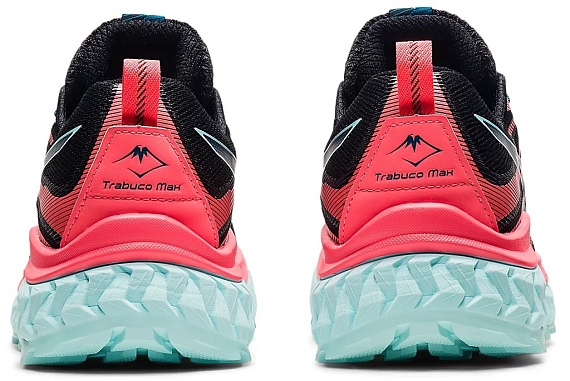 Кроссовки женские ASICS Trabuco Max Black/Blazing Coral - Фото 5 большая
