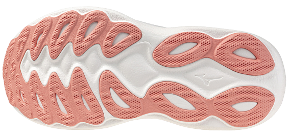 Кроссовки женские Mizuno Wave Sky 9 GF White/Desert Flower/Lime Pu - Фото 3 большая