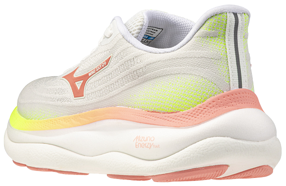 Кроссовки женские Mizuno Wave Sky 9 GF White/Desert Flower/Lime Pu - Фото 8 большая