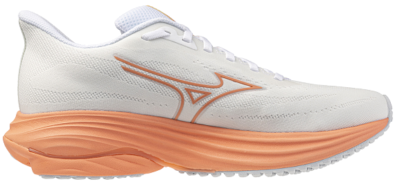 Кроссовки женские Mizuno Wave Ultima 17 White/Desert Flower/Lime Pulp - Фото 4 большая