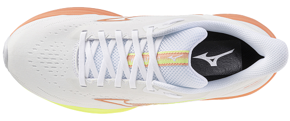 Кроссовки женские Mizuno Wave Ultima 17 White/Desert Flower/Lime Pulp - Фото 5 большая