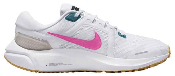 Кроссовки женские Nike Air Zoom Vomero 16 White/Pink Spell-Noise Aqua - Фото 2 большая