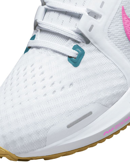 Кроссовки женские Nike Air Zoom Vomero 16 White/Pink Spell-Noise Aqua - Фото 7 большая