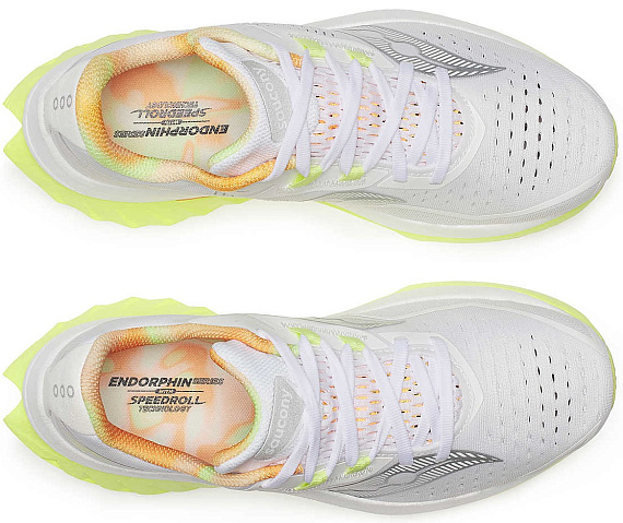 Кроссовки женские Saucony Endorphin Speed 4 White/Sunny - Фото 5 большая