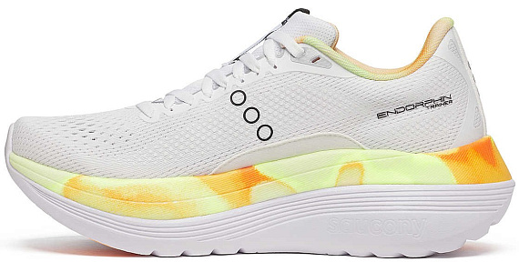 Кроссовки женские Saucony Endorphin Trainer White/Black - Фото 3 большая