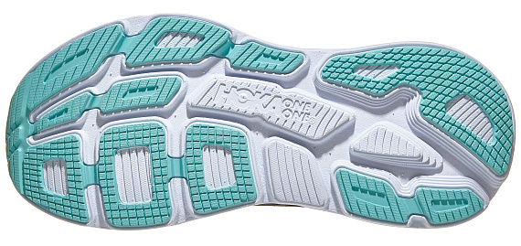 Кроссовки женские Hoka Bondi 6 Black/Aqua Sky - Фото 3 большая