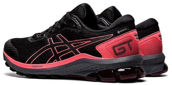Кроссовки женские ASICS GT-1000 9 GTX Black/Black - Фото 3 большая
