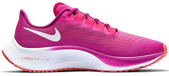Кроссовки женские Nike Air Zoom Pegasus 37 Fire Pink/Team Orange/Magic Ember/White - Фото 4 большая