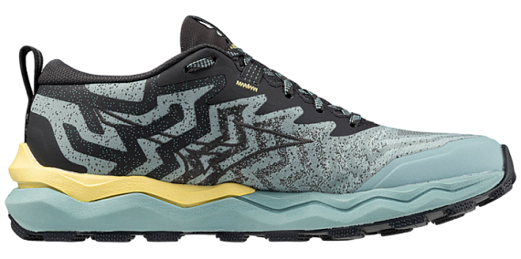 Кроссовки женские Mizuno Wave Daichi 8 Aquifer/Black Oyster/Sunshine - Фото 2 большая