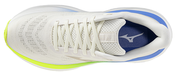 Кроссовки женские Mizuno Wave Sky 9 Snow White/Silver Birch/Ultram - Фото 3 большая