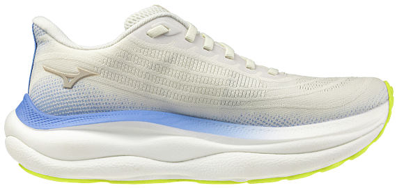 Кроссовки женские Mizuno Wave Sky 9 Snow White/Silver Birch/Ultram - Фото 2 большая
