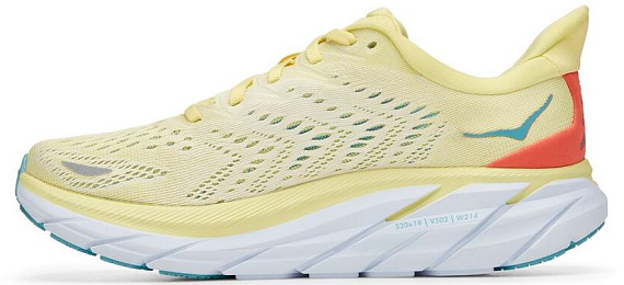 Кроссовки женские Hoka Clifton 8 Yellow Pear/Sweet Corn - Фото 7 большая