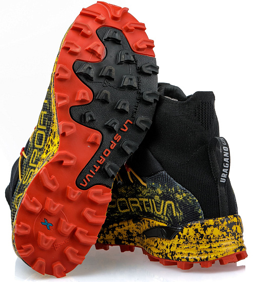 Кроссовки женские La Sportiva Uragano GTX Black/Yellow - Фото 3 большая
