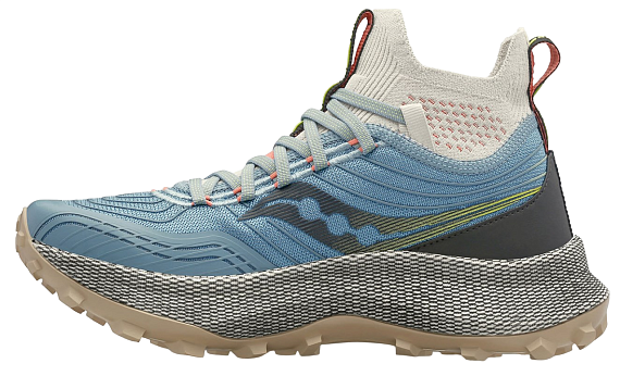 Кроссовки женские Saucony Endorphin Trail Mid Slate/Coral - Фото 2 большая