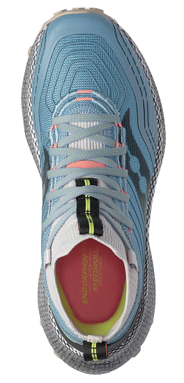 Кроссовки женские Saucony Endorphin Trail Mid Slate/Coral - Фото 3 большая