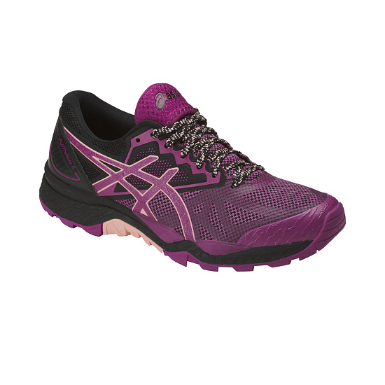 Кроссовки женские ASICS Gel-FujiTrabuco 6 Baton Rouge/Seashell Pink/Black - Фото 3 большая