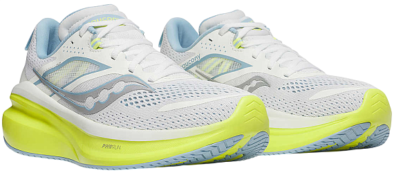 Кроссовки женские Saucony Omni 22 White/Sunny - Фото 6 большая