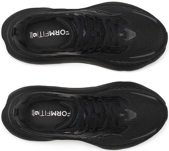 Кроссовки женские Saucony Hurricane 24 Black/Black - Фото 3 большая