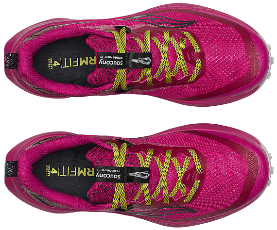 Кроссовки женские Saucony Peregrine 15 Magenta/Black - Фото 3 большая