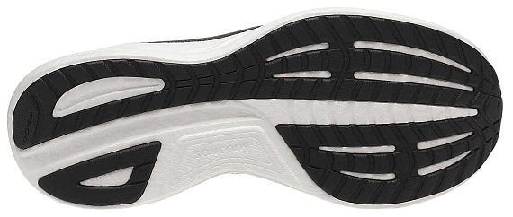 Кроссовки женские Saucony Ride 18 Black/White - Фото 2 большая