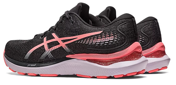 Кроссовки женские ASICS Gel-Cumulus 24 Black/Papaya - Фото 3 большая