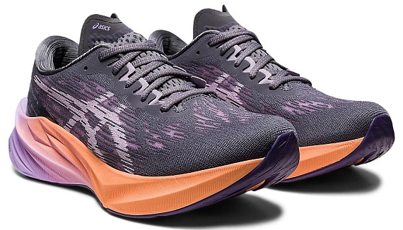Кроссовки женские ASICS Novablast 3 Metropolis/Dusk Violet - Фото 2 большая