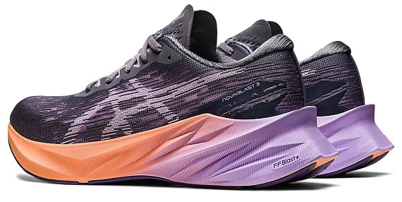 Кроссовки женские ASICS Novablast 3 Metropolis/Dusk Violet - Фото 3 большая