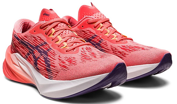 Кроссовки женские ASICS Novablast 3 Papaya/Dusty Purple - Фото 2 большая