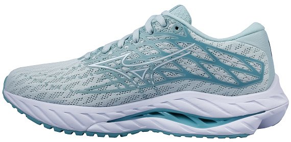 Кроссовки женские Mizuno Wave Inspire 20 Eggshell Blue/White/Blue Turqu - Фото 2 большая