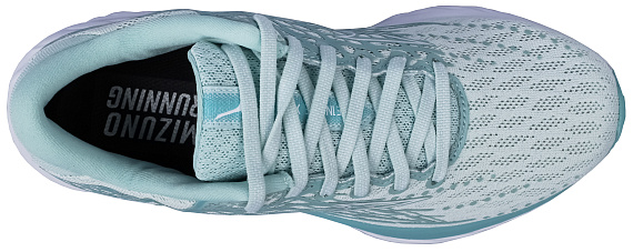 Кроссовки женские Mizuno Wave Inspire 20 Eggshell Blue/White/Blue Turqu - Фото 5 большая