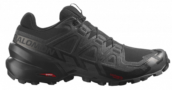 Кроссовки женские Salomon Speedcross 6 Black/Black/Phantom - Фото 1 большая