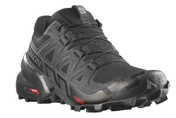 Кроссовки женские Salomon Speedcross 6 Black/Black/Phantom - Фото 3 большая