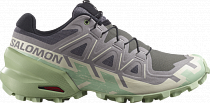 Кроссовки женские Salomon Speedcross 6 Castlerock/Vanilla Ice/Smoke Green