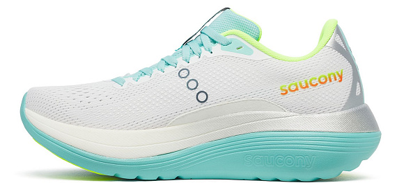 Кроссовки женские Saucony Endorphin Trainer White/Aqua - Фото 3 большая