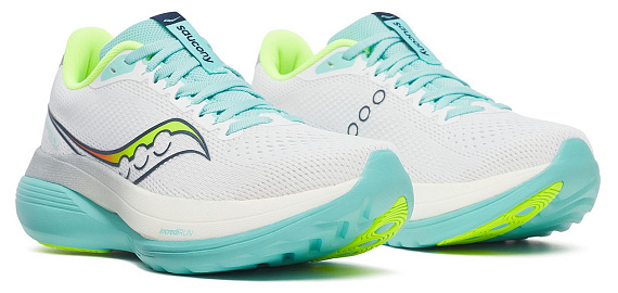 Кроссовки женские Saucony Endorphin Trainer White/Aqua - Фото 4 большая