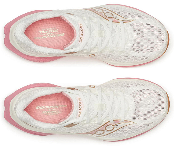 Кроссовки женские Saucony Endorphin Speed 5 Ivory/Mauve - Фото 3 большая