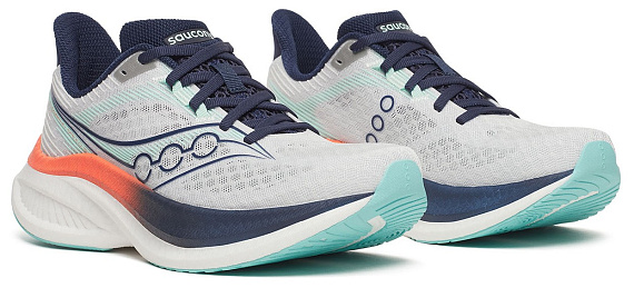 Кроссовки женские Saucony Endorphin Speed 5 White/Navy - Фото 3 большая
