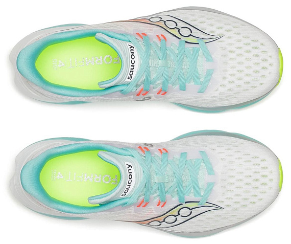Кроссовки женские Saucony Kinvara 16 White/Aqua - Фото 3 большая
