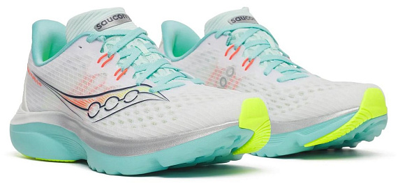 Кроссовки женские Saucony Kinvara 16 White/Aqua - Фото 6 большая