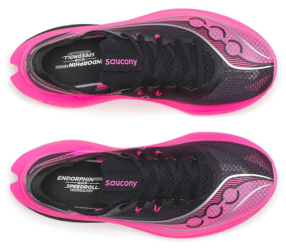 Кроссовки женские Saucony Endorphin Pro 5 Black/Shock - Фото 3 большая